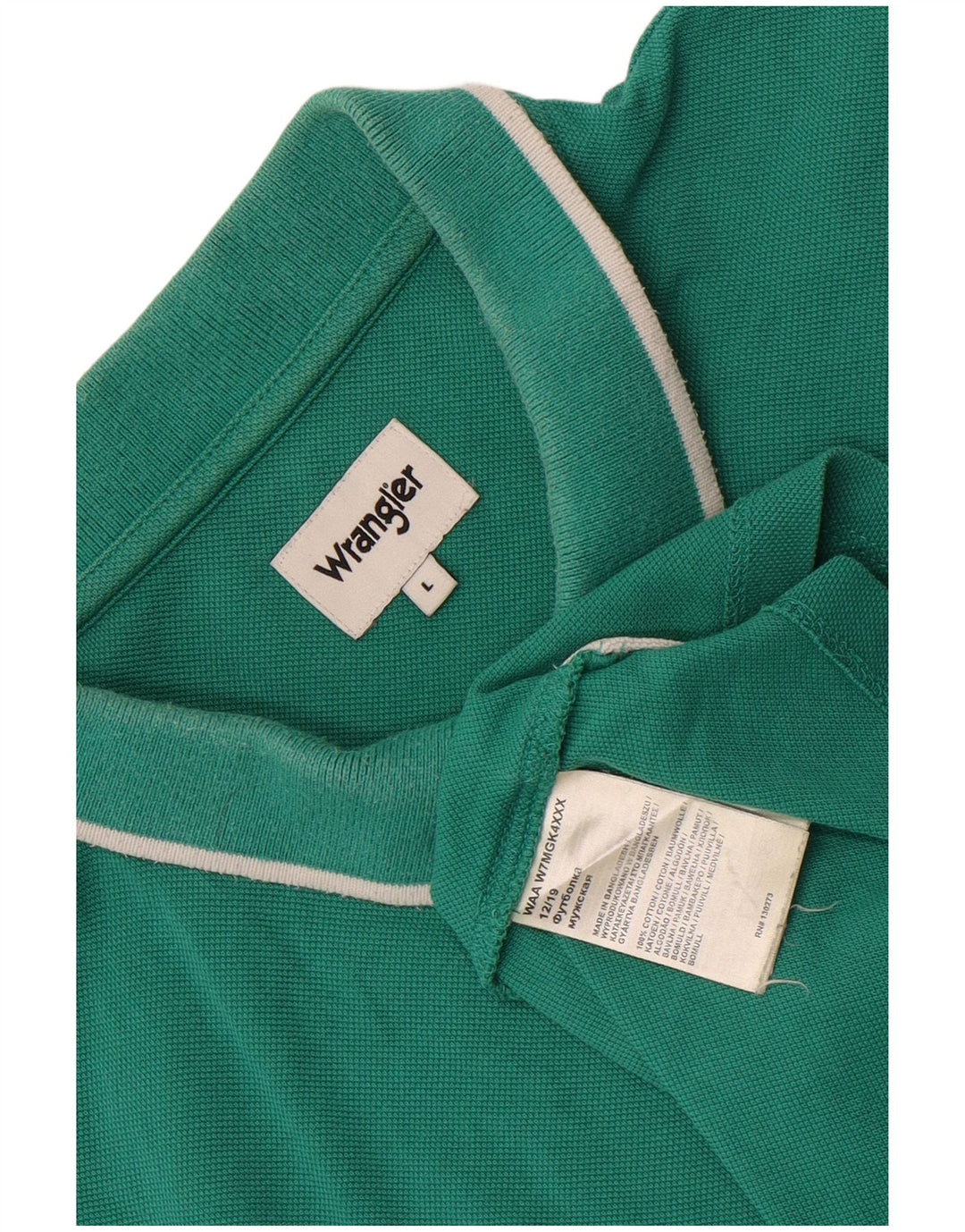 Wrangler Herren-Poloshirt, große grüne Baumwolle