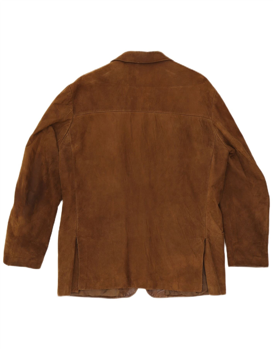 Vintage Herren 3-Knopf-Wildleder-Blazerjacke UK 40 Large Braun