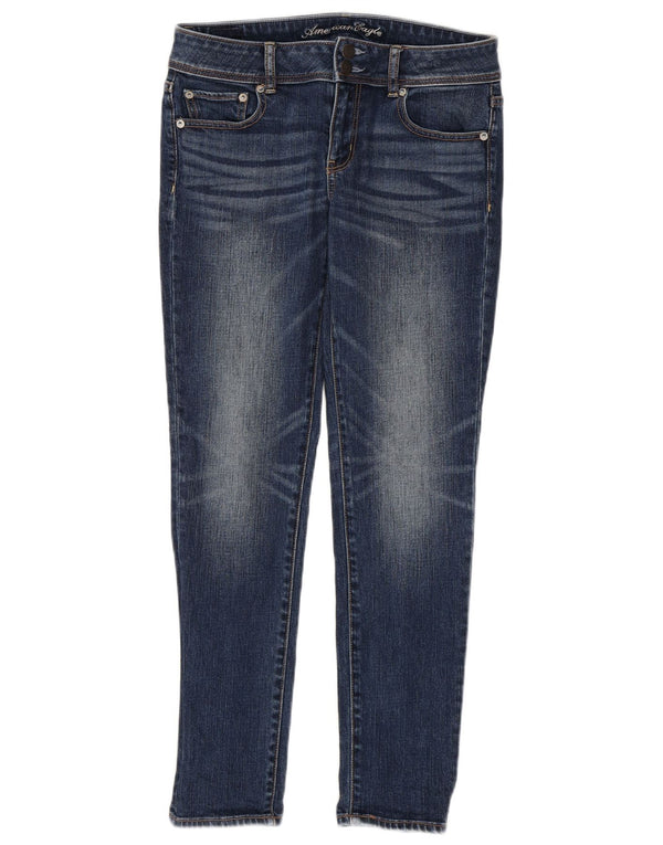 American Eagle Damen Skinny Jeans US 6 Medium W30 L29 Marineblau Baumwolle