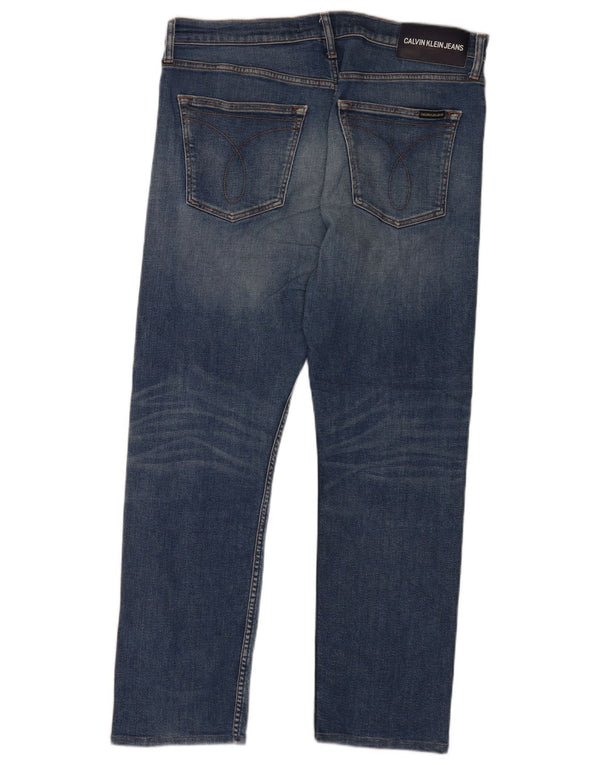 Calvin Klein Herren Slim Jeans W36 L32 Blau