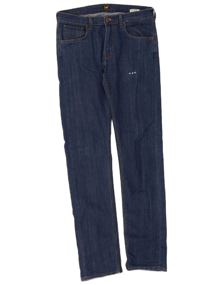 Lee Herren Daren Slim Jeans W33 L36 Blaue Baumwolle