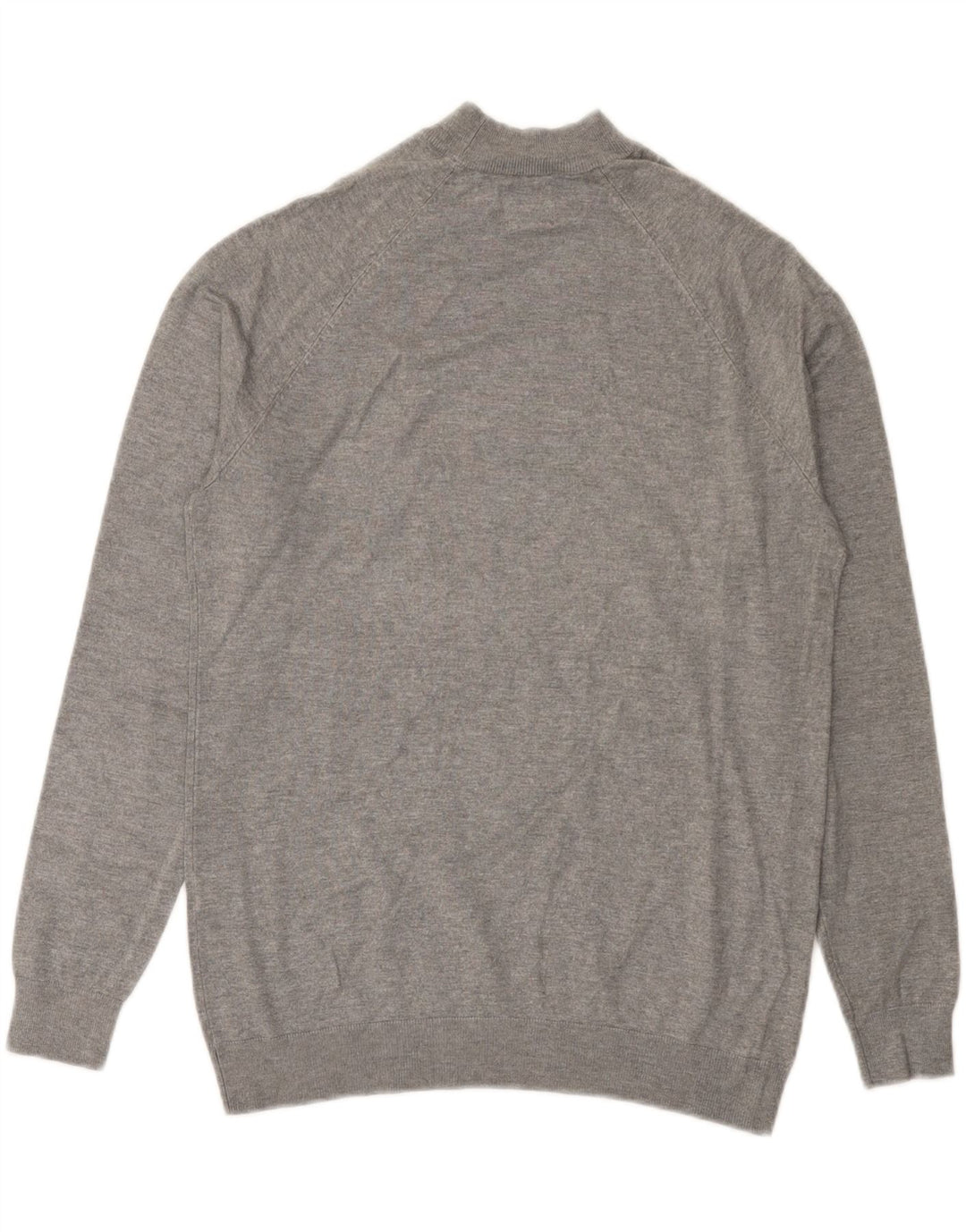 Zara Herren-Pullover mit Rollkragen, kleine graue Viskose