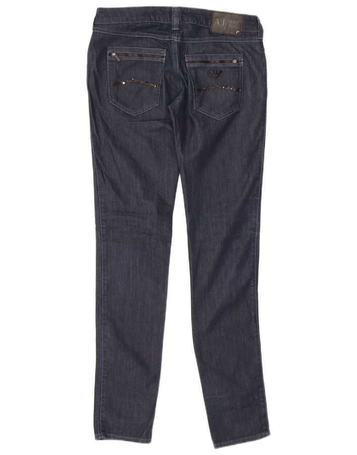 Armani Damen Slim Jeans W30 L33 Marineblaue Baumwolle
