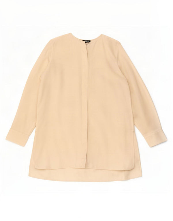Massimo Dutti Womens Oversized Shirt Dress EU 38 Small Off White Cupro