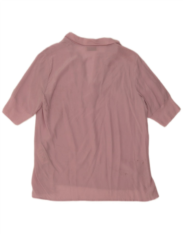 FALCONERI Damen Blusentop UK 14 Mittelrosa Seide