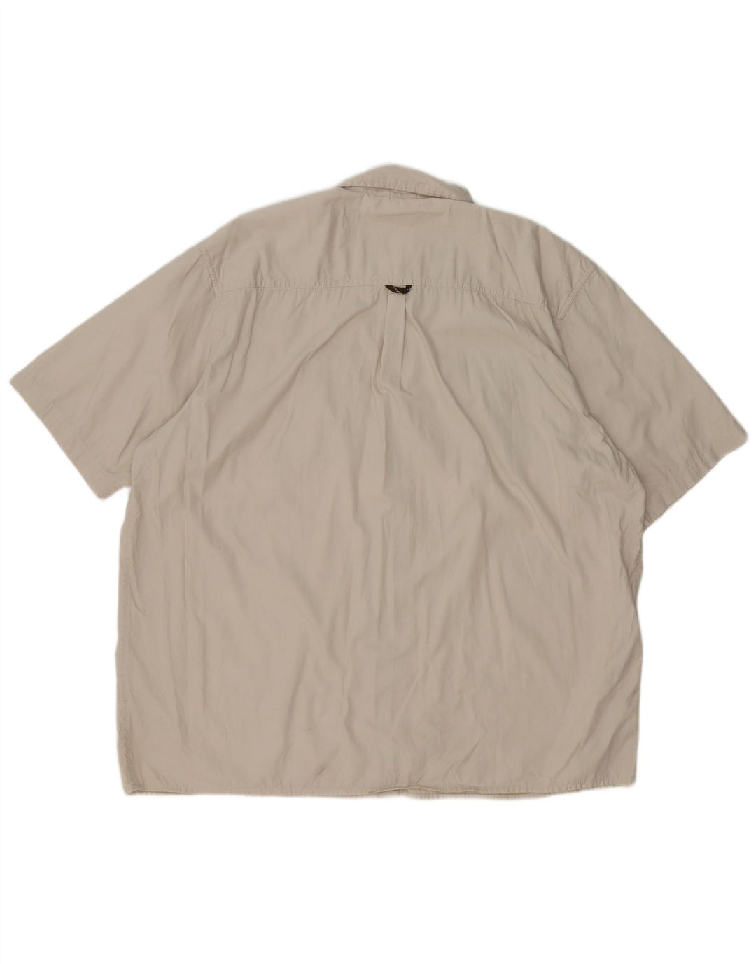 Wrangler Herren Kurzarmhemd 2XL Beige Baumwolle