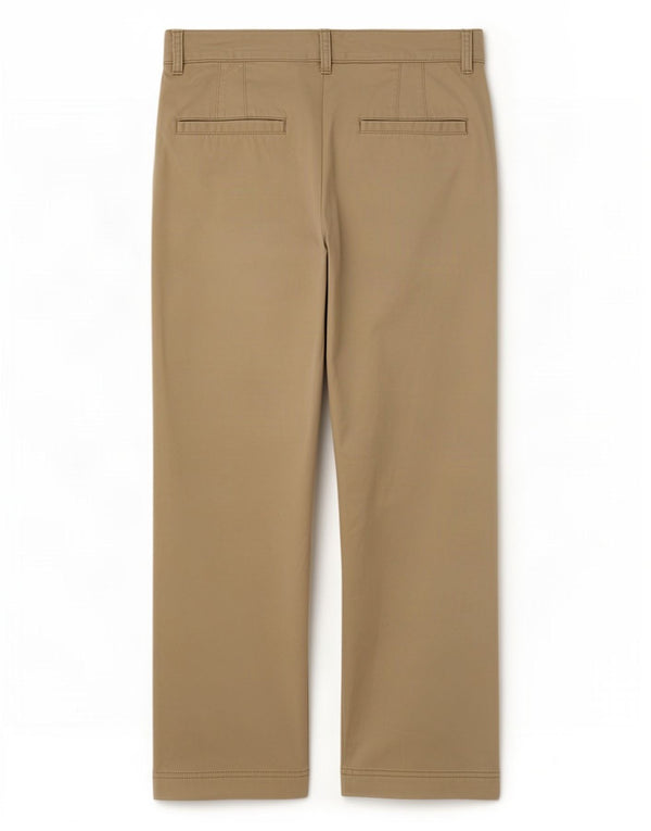 Gap Damen gerade Chinohose US 12 Large W34 L26 Beige Baumwolle