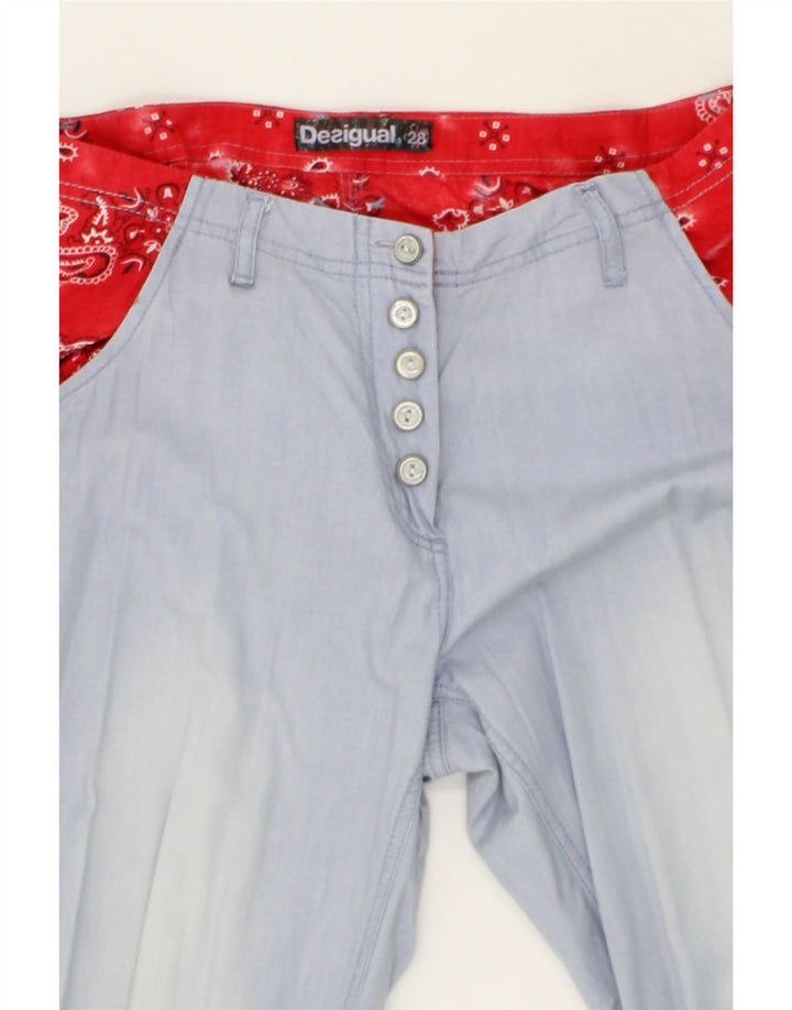 DESIGUAL Womens Joggers Slim Jeans W28 L29  Blue Colourblock Vintage Desigual and Second-Hand Desigual from Messina Hembry 