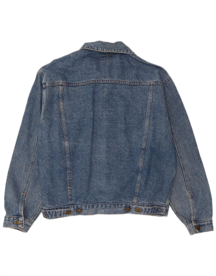 Stefanel Herren Jeansjacke UK 36 Small Blaue Baumwolle