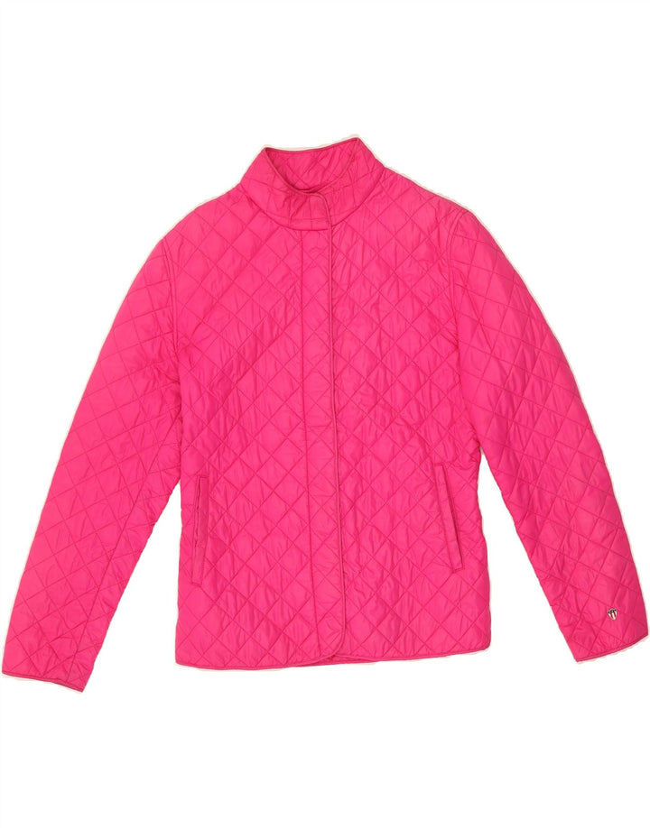 GANT Womens Quilted Jacket UK 16 Large Pink Nylon Vintage Gant and Second-Hand Gant from Messina Hembry 