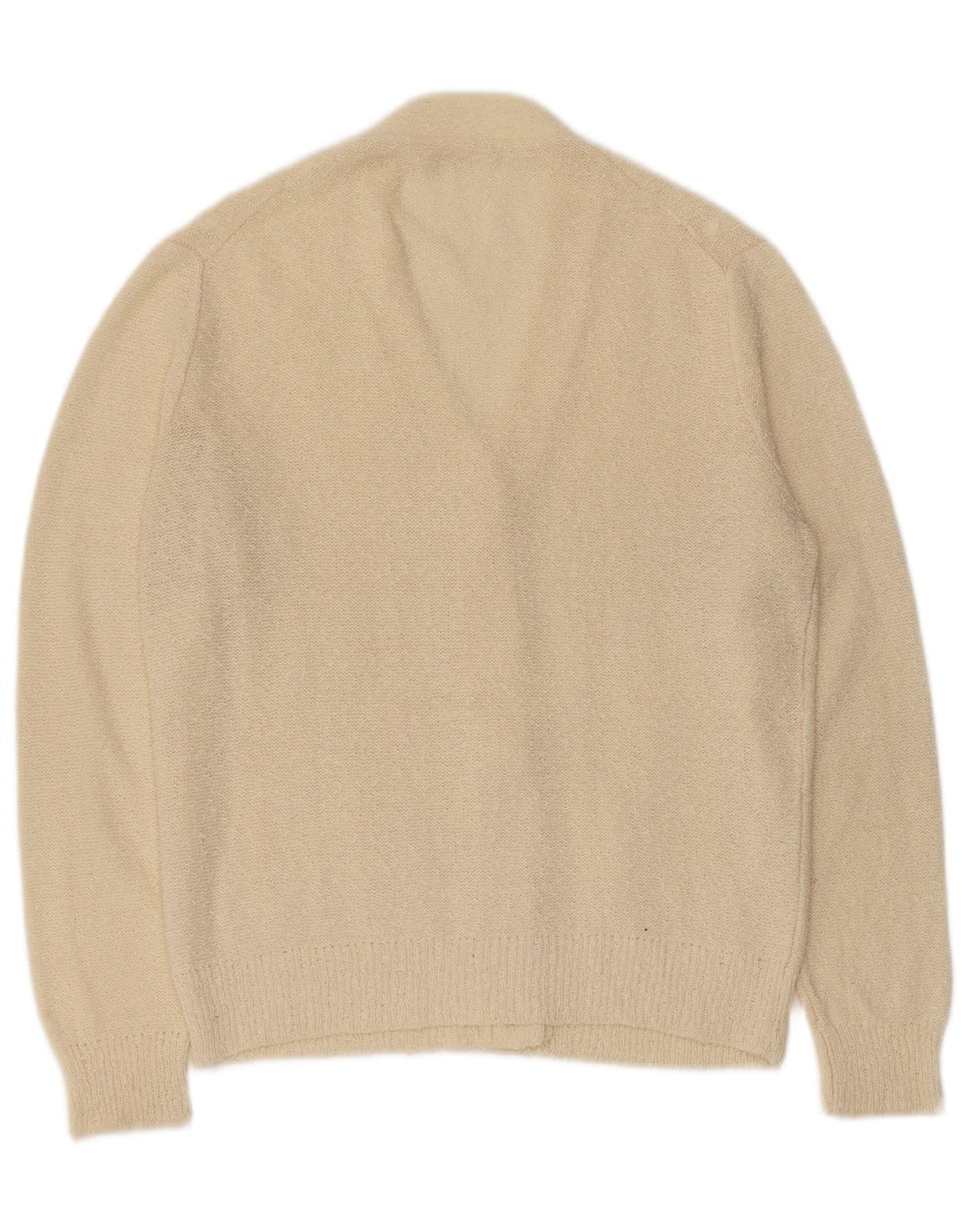 Vintage Damen Cardigan Pullover UK 14 Medium Beige
