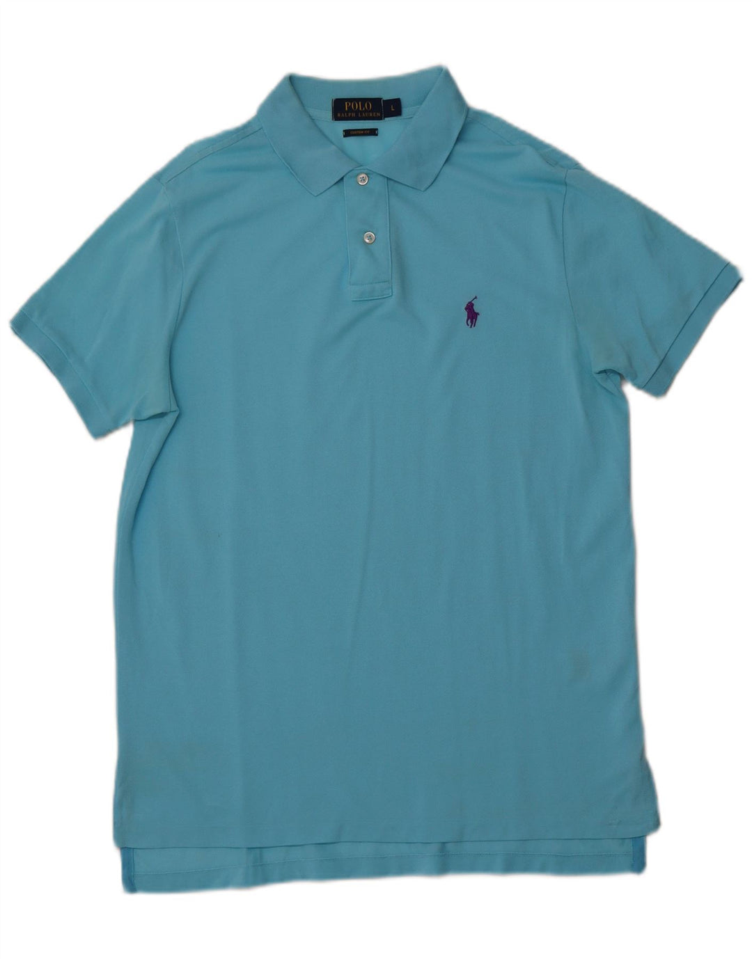 POLO RALPH LAUREN Herren-Poloshirt mit individueller Passform, große blaue Baumwolle