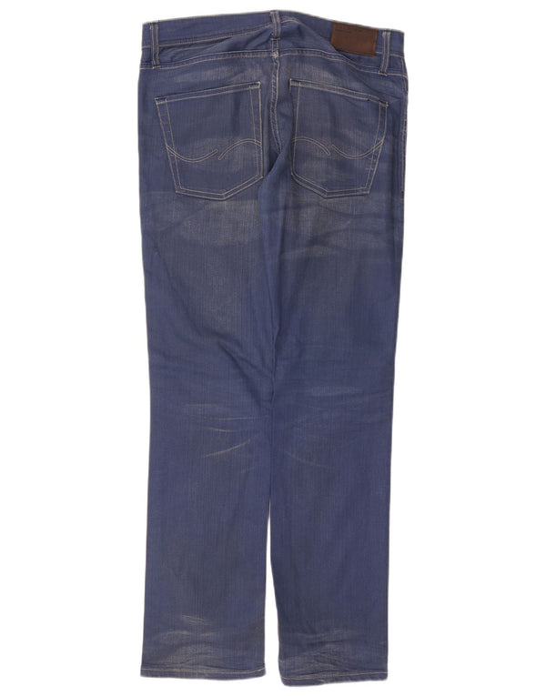 Jack & Jones Mens Straight Jeans W34 L32 Blue