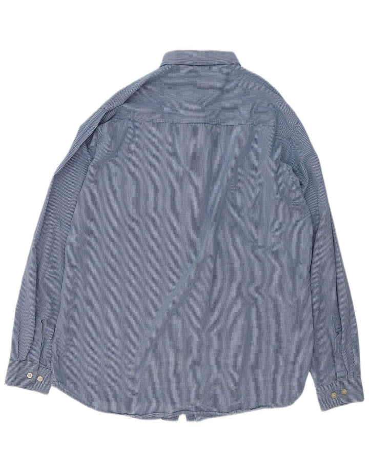Levi's Herrenhemd XL aus blauer Gingham-Baumwolle