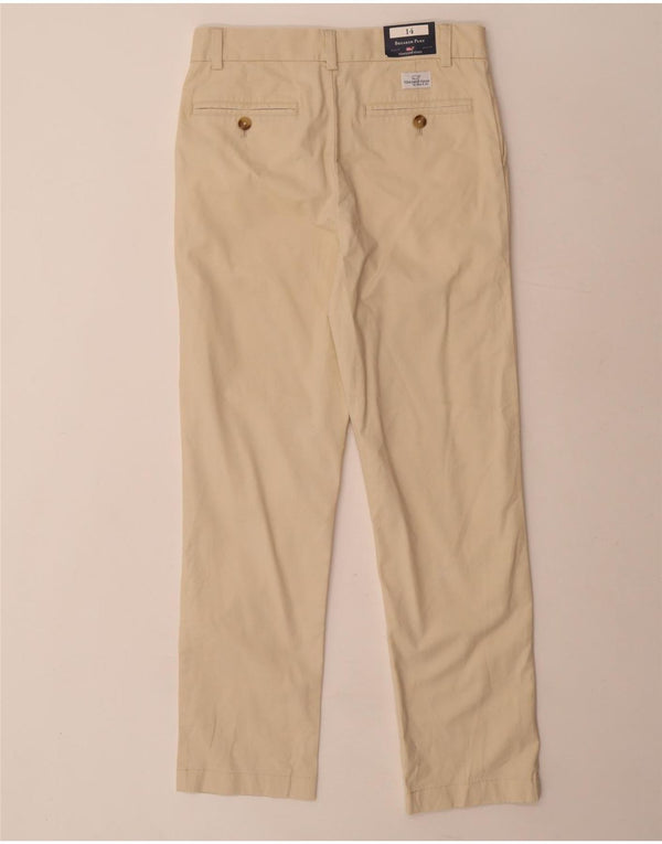 VINEYARD VINES Gerade Chino-Hose für Mädchen, 13–14 Jahre, W26, L26, Beige