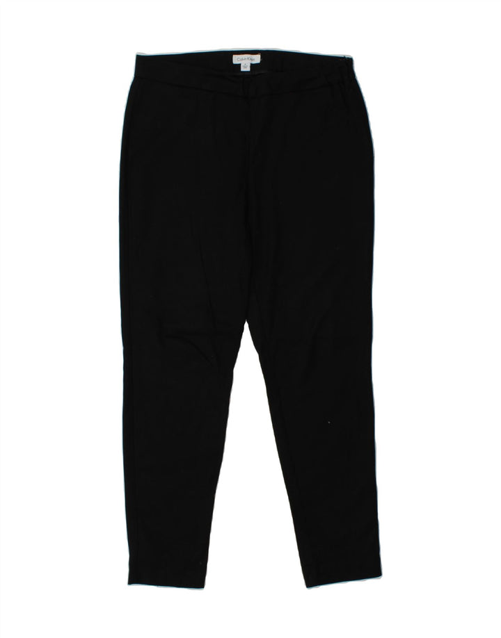 CALVIN KLEIN Womens Slim Casual Trousers US 8 Medium W30 L28 Black Vintage Calvin Klein and Second-Hand Calvin Klein from Messina Hembry 