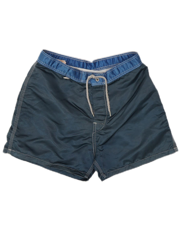 Sundek Badeshorts für Jungen, 11–12 Jahre, marineblaues Colourblock-Nylon