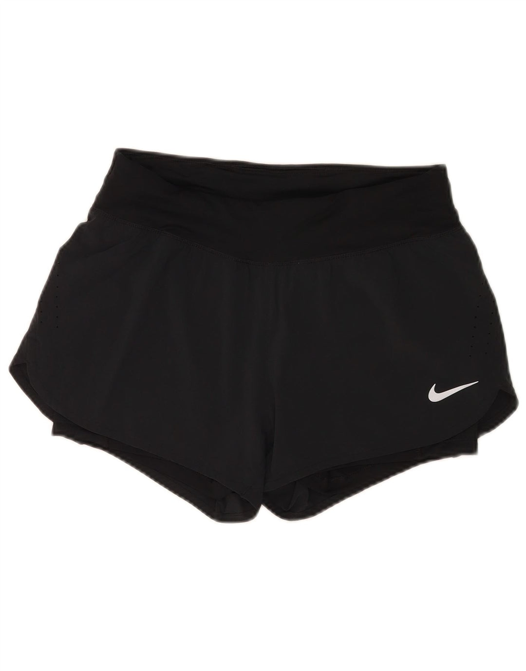 Nike Damen Dri Fit Sport Shorts UK 12 Medium Marineblau Polyester