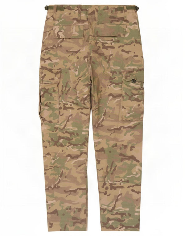 Vintage Herren Straight Cargo Hose W28 L27 Khaki Camouflage