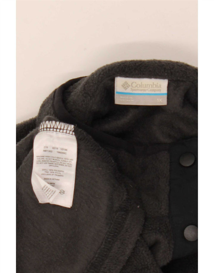 Columbia Damen-Fleecepullover mit Knopfkragen, UK 18, XL, Grau, Polyester