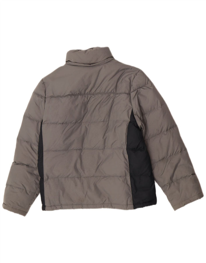 Champion Herren-Übergröße, wattierte Jacke, UK 10, Größe S, Grau, Farbblock
