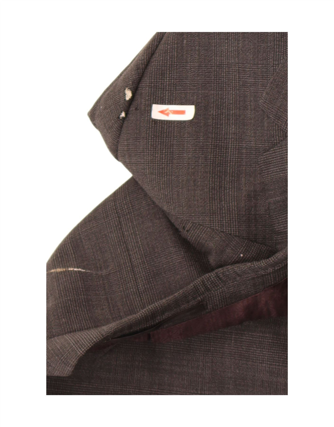 Marks & Spencer Herren-Blazer mit 2 Knöpfen, UK 46, XL, grau karierte Wolle