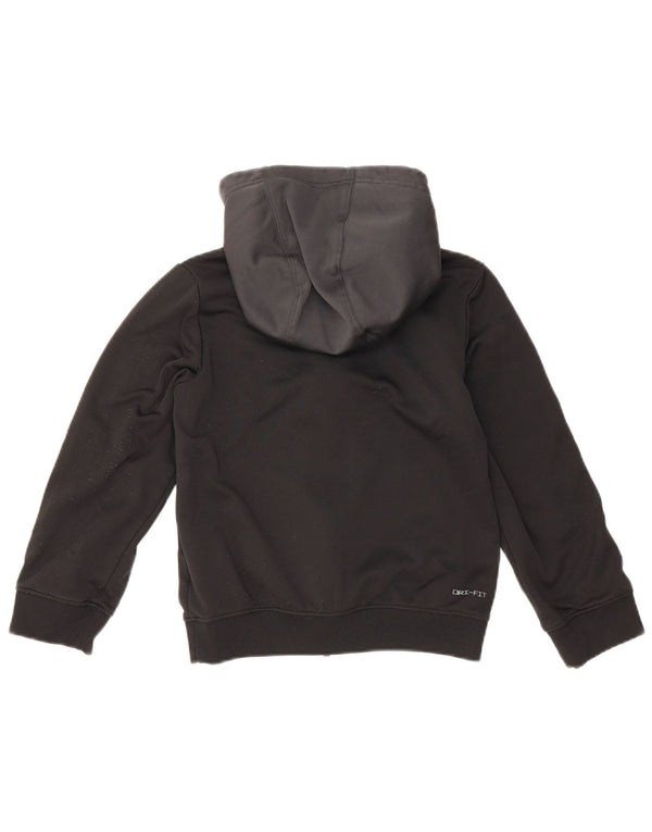 NIKE Dri Fit Graphic Kapuzenpullover für Jungen, 8–9 Jahre, Größe S, Schwarz, Farbblock