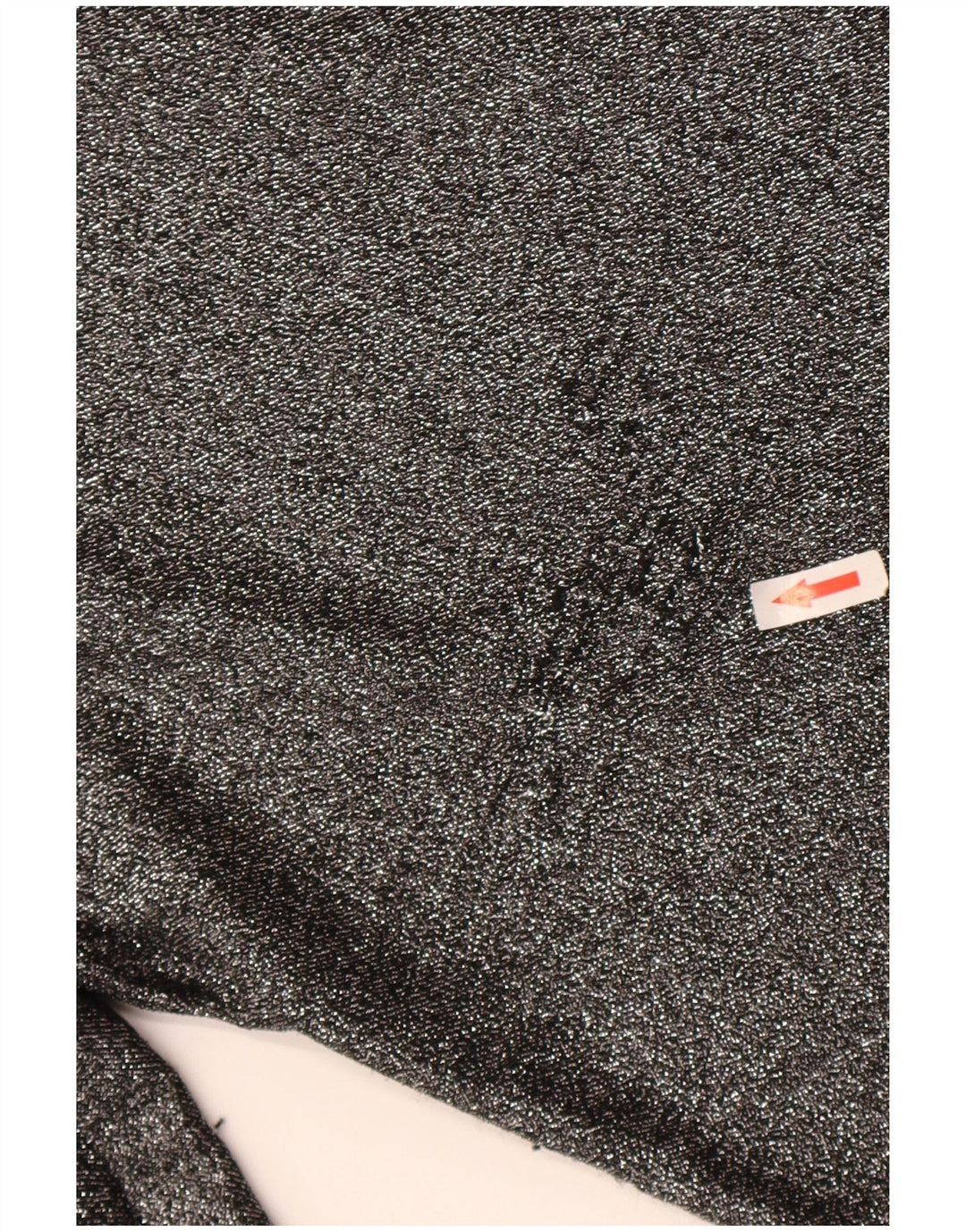 Zara Damen Übergroßes Top Langarm UK 10 Small Silber Polyamid