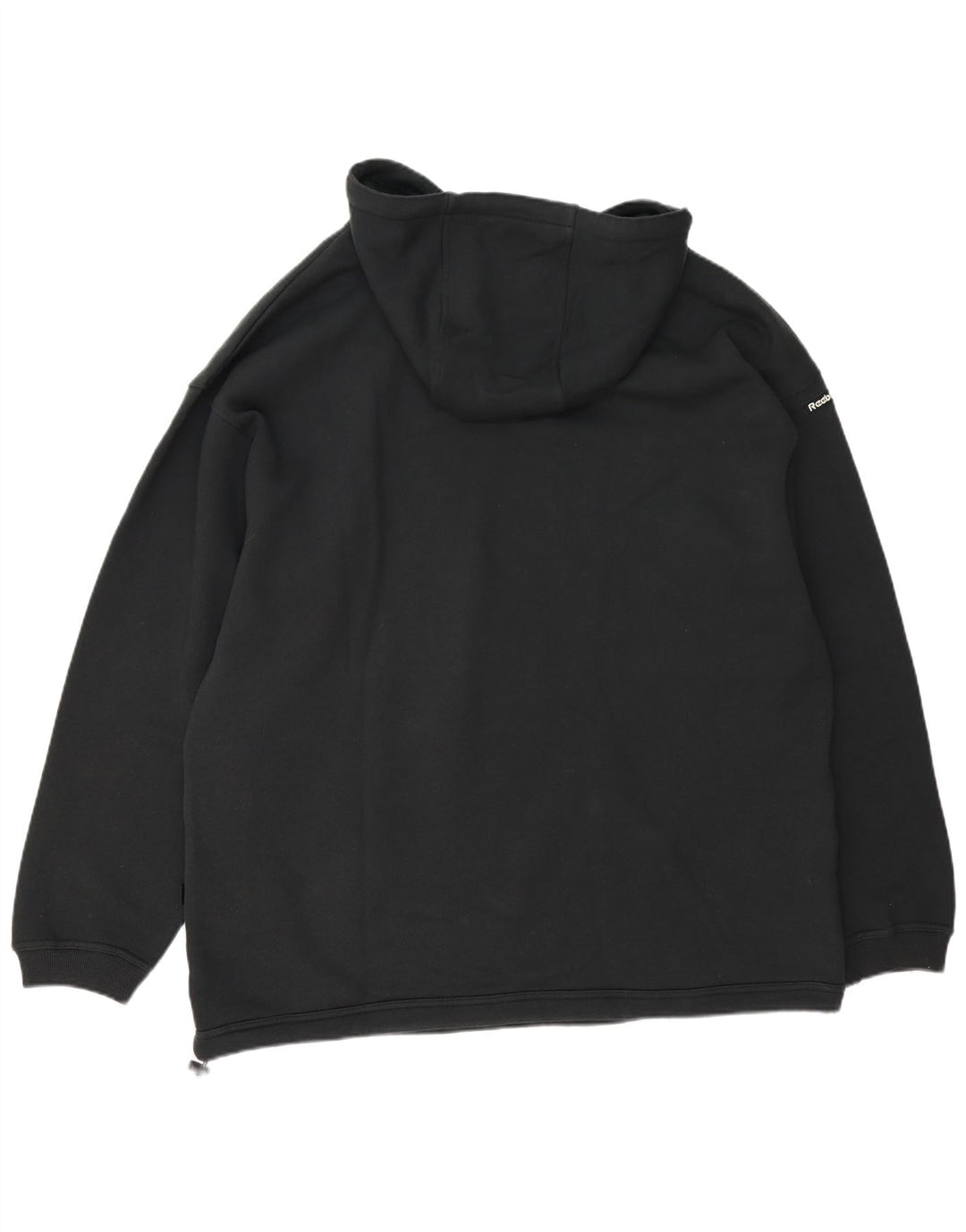 Reebok Herren Kapuzenpullover, groß, schwarze Baumwolle