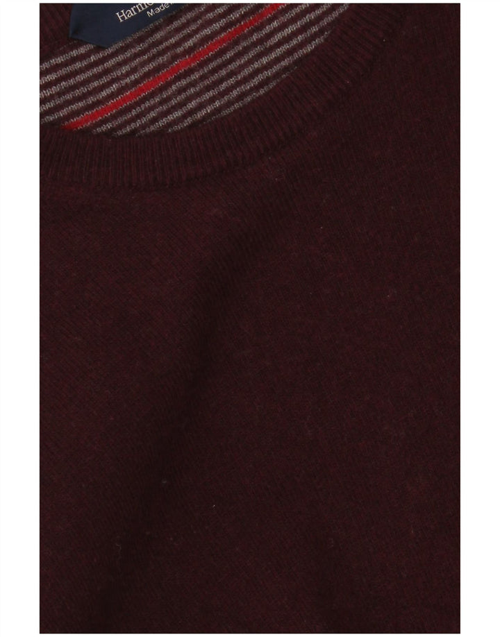 Harmont & Blaine Herren-Pullover mit U-Boot-Ausschnitt, klein, kastanienbraune Wolle