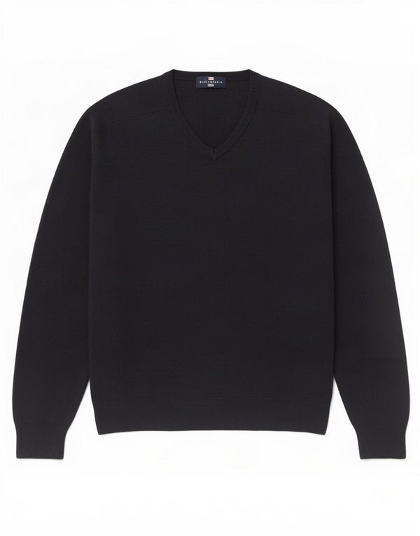 Marks & Spencer Herren Blue Harbor V-Ausschnitt Pullover Pullover Medium Navy Acryl