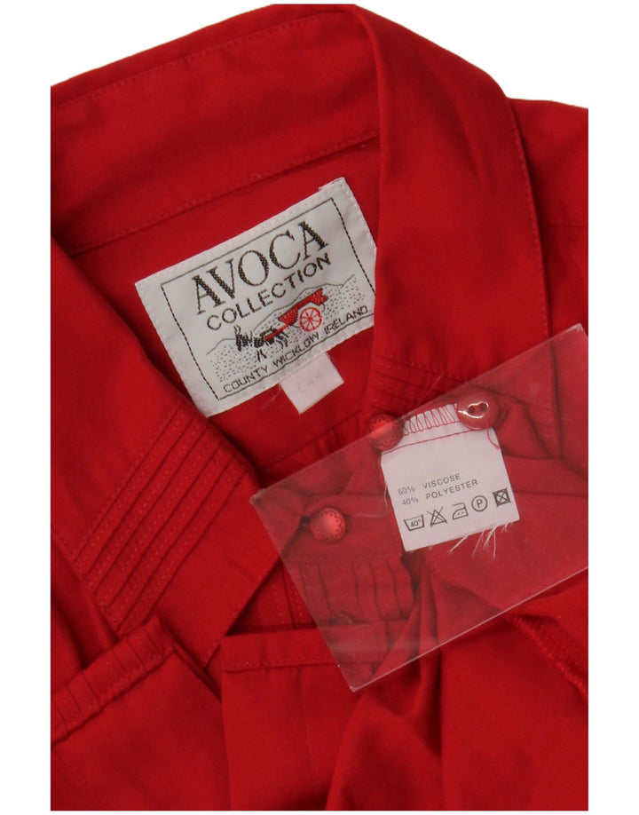 Avoca Damen Hemdbluse EU 44 XL Rote Viskose