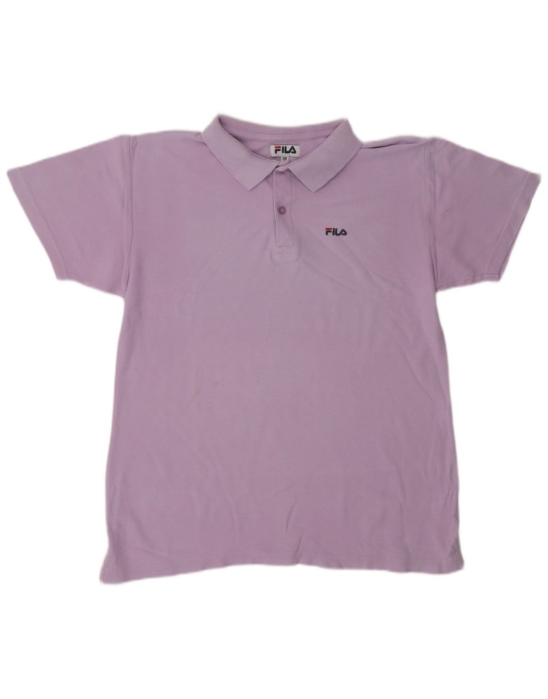 FILA Herren Poloshirt IT 50 Medium Lila Baumwolle