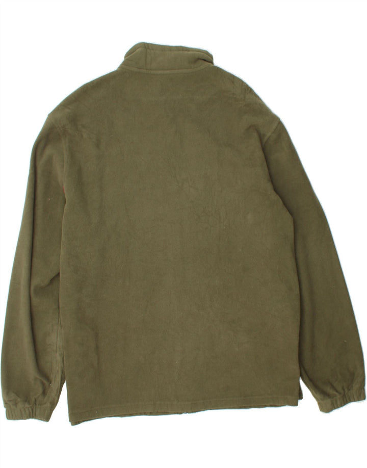 STARTER Mens Fleece Jacket UK 46/48 XL Green Polyester Vintage Starter and Second-Hand Starter from Messina Hembry 