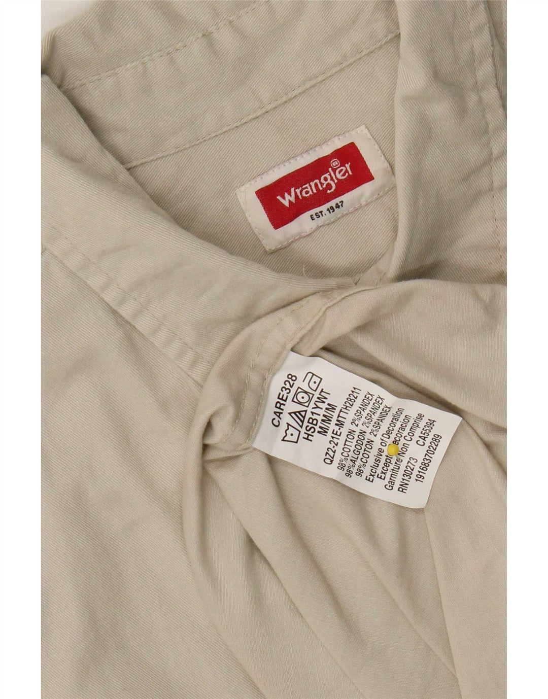 Wrangler Herren ärmelloses Hemd aus Baumwolle in Mittelbeige