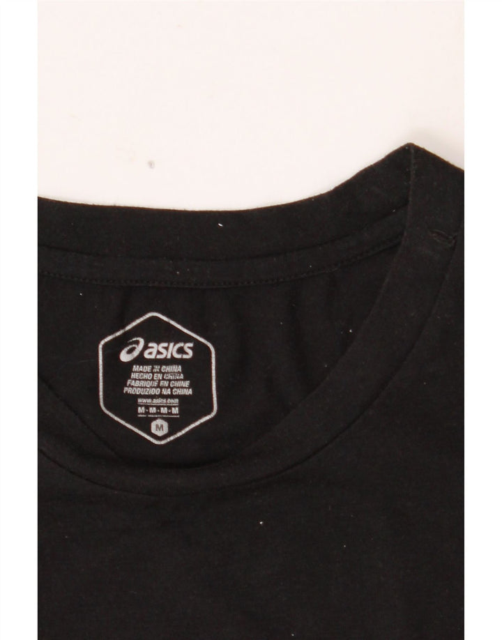 ASICS Damen Graphic Vest Top UK 12 Medium Schwarz
