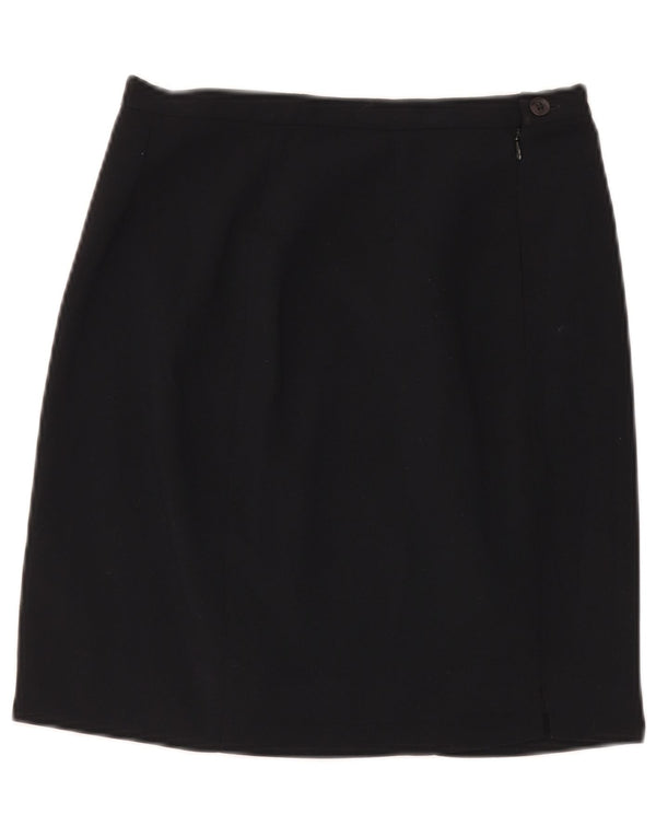 Zara Damen Minirock EU 40 Medium W30 Marineblau Polyester