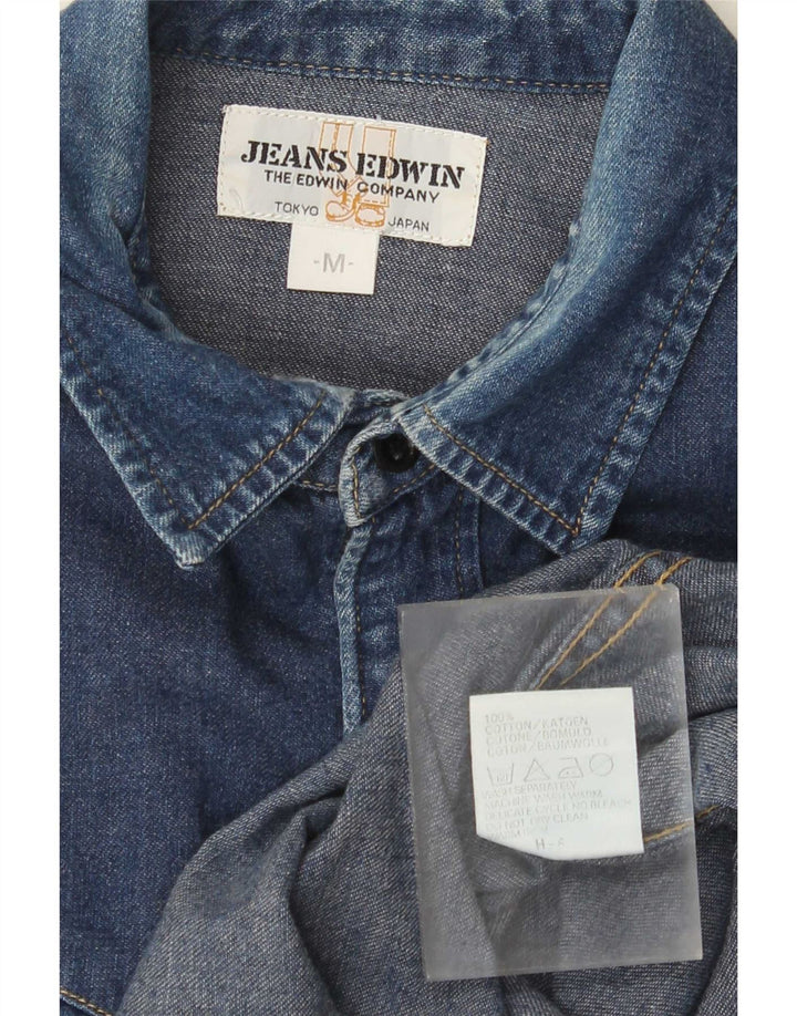 Edwin Herren-Jeanshemd aus mittlerer marineblauer Baumwolle