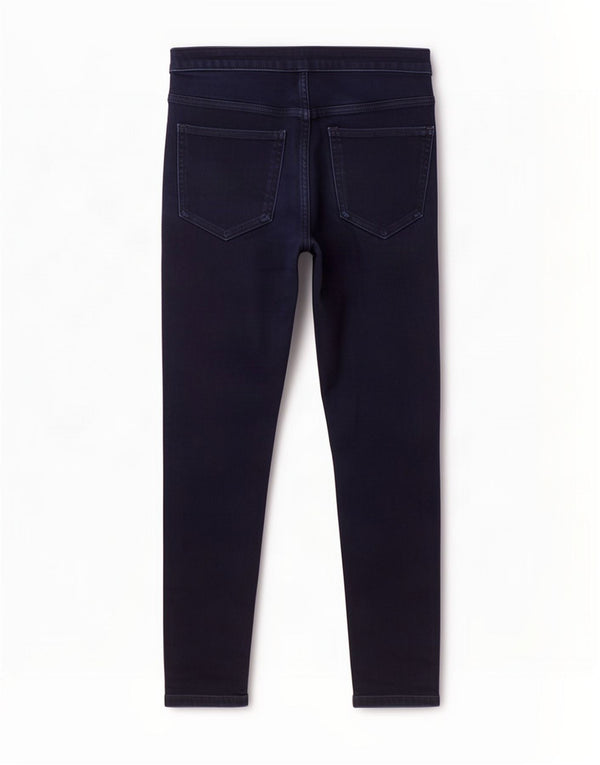 Marks & Spencer Damen Crop Skinny Jeans UK 12 Medium W30 L25 Marineblau