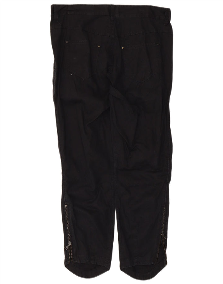 Diesel Damen kurze Hose W32 L25 schwarze Baumwolle