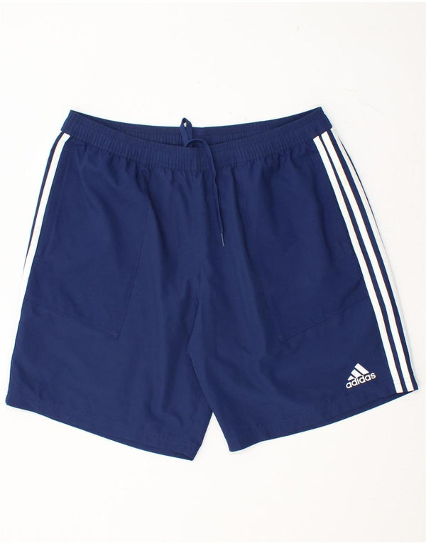 ADIDAS Herren Climalite Sport Shorts XL Marineblau Polyester