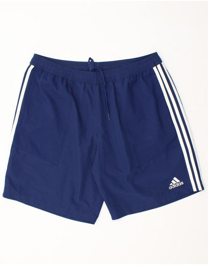 ADIDAS Herren Climalite Sport Shorts XL Marineblau Polyester