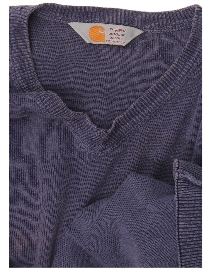 Carhartt Herren-Pullover mit V-Ausschnitt, 2XL, Marineblau
