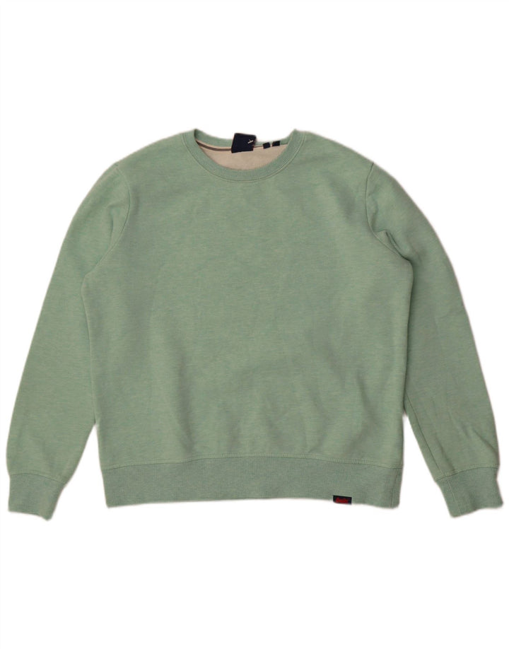 Superdry Damen-Sweatshirt in Übergröße, Größe UK 12, mittelgrün, Baumwolle
