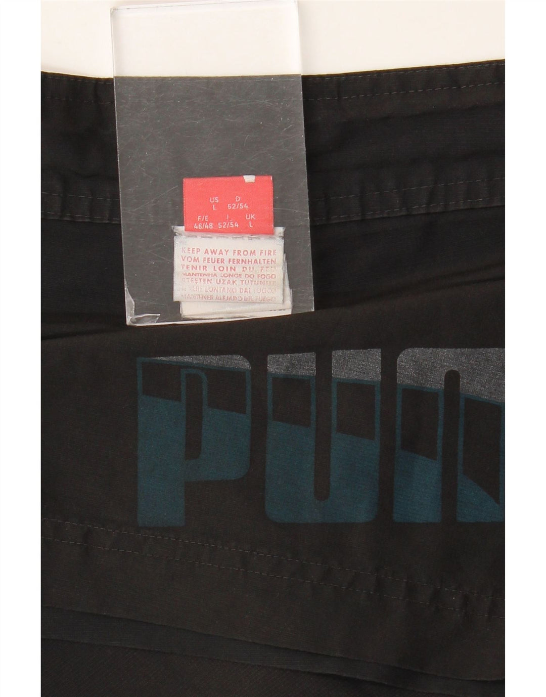 Puma Herren Badeshorts mit Grafik, Größe L, Schwarz
