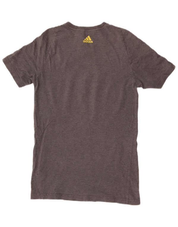 Adidas Mädchen Grafik T-Shirt Top 15-16 Jahre Grau