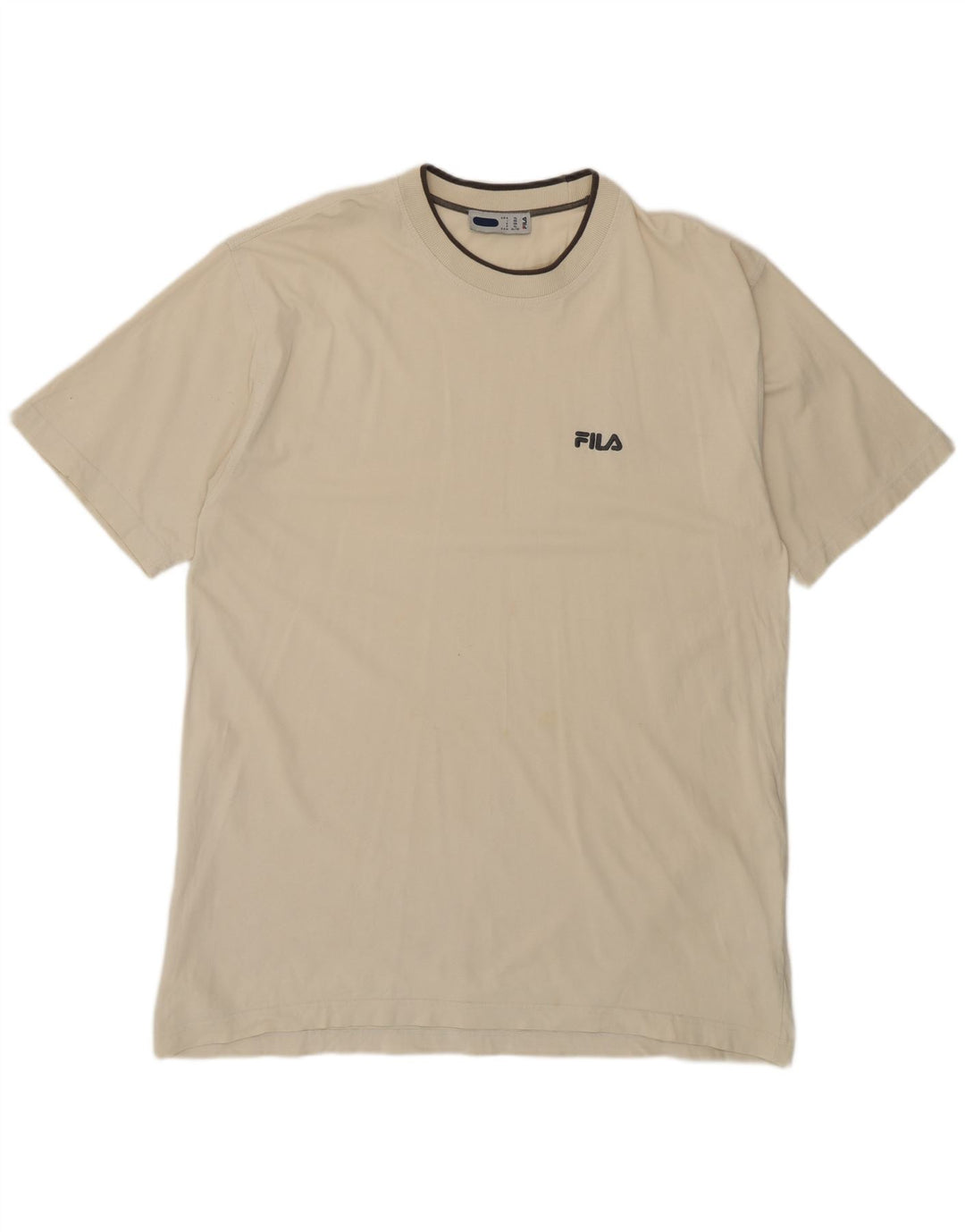 Fila Herren T-Shirt Top XL Beige Baumwolle