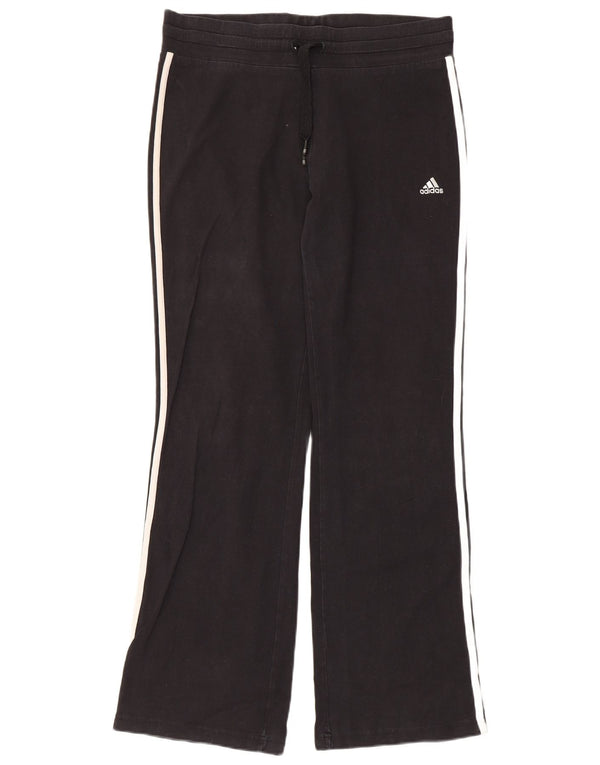 Adidas Damen Trainingshose UK 16 Large Schwarz Baumwolle