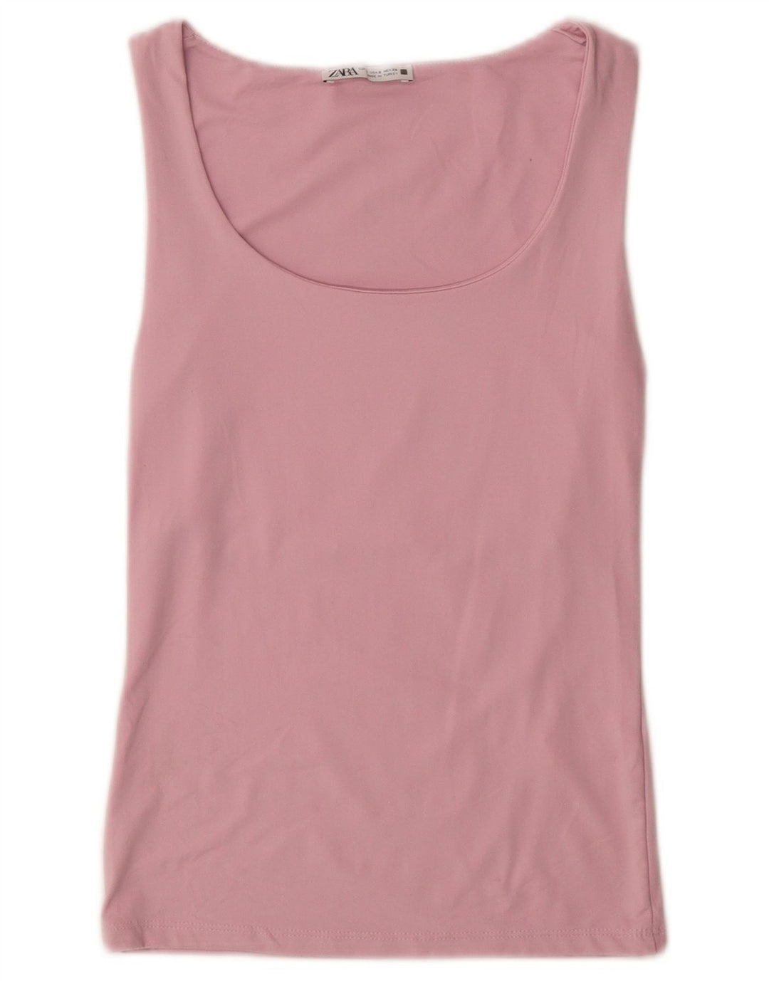 Zara Damen Weste Top UK 10 Small Rosa Polyamid