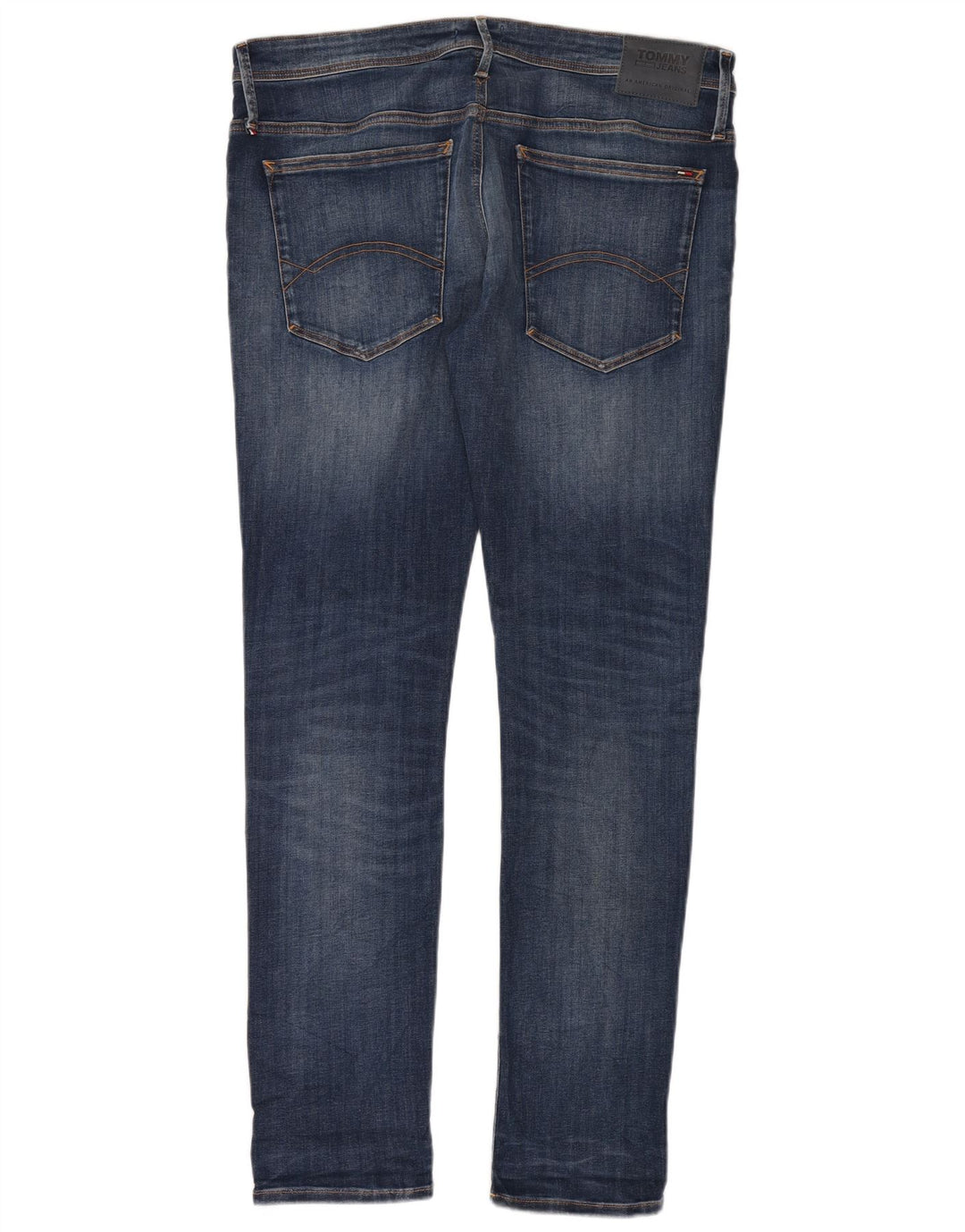 TOMMY HILFIGER Herren Stanton Skinny Jeans W38 L34 Blaue Baumwolle